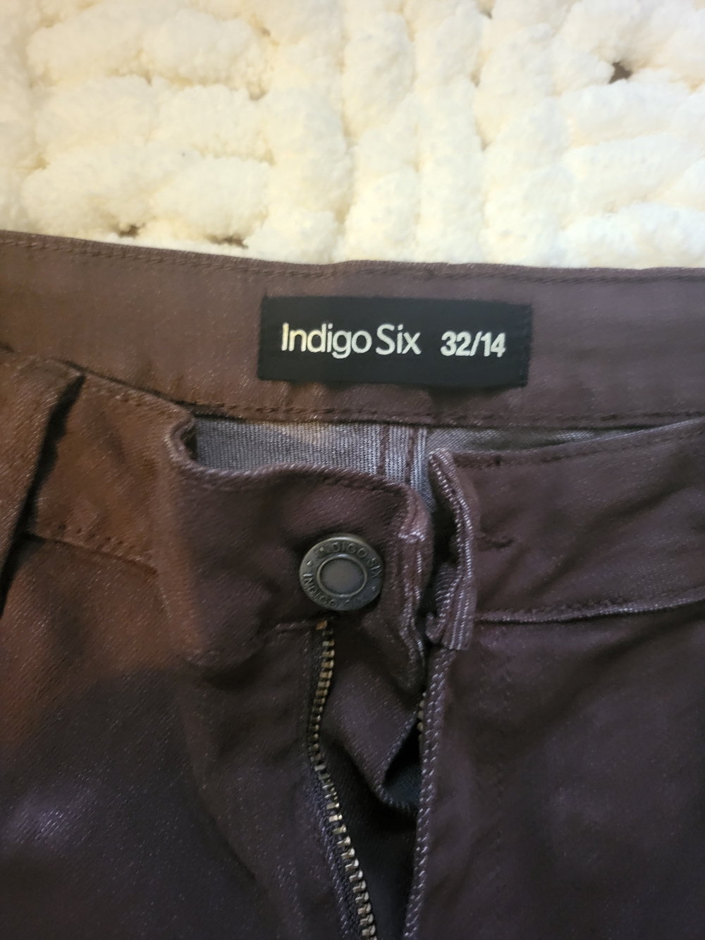 Wide-Leg Chino Pants in Dark Brown 32\14